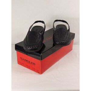 Sandler of Boston Original Box Women's Rio Navy Blue Flats Size 7.5M